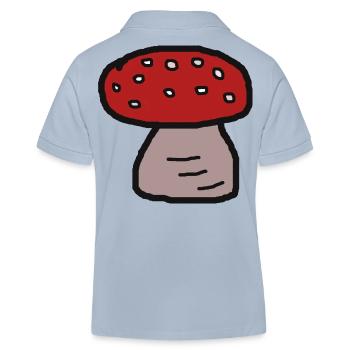 Fliegenpilz Pilze Herbst r Giftig Glücksbringer - Kinder Organic Poloshirt Mini Sprinter von Stanley/Stella - sky Blue - Hinten