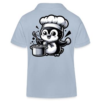 Chef Pingouin : Maître des Pots - Polo enfant bio Stanley/Stella - bleu ciel - Dos