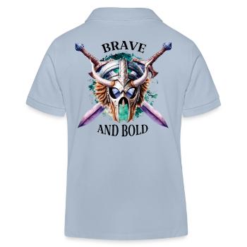 Courageux et audacieux - Polo enfant bio Stanley/Stella - bleu ciel - Dos