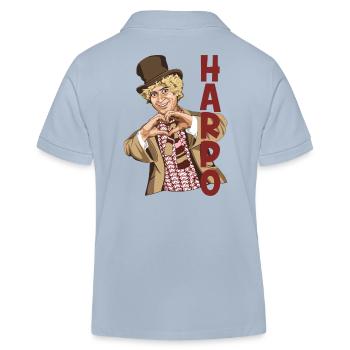 HARPO Je t’aime - Polo enfant bio Stanley/Stella - bleu ciel - Dos