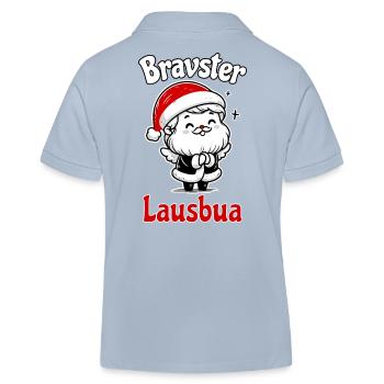 Bravster Lausbua - Kinder Organic Poloshirt Mini Sprinter von Stanley/Stella - sky Blue - Hinten