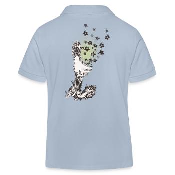 L’argent des étoiles - Polo enfant bio Stanley/Stella - bleu ciel - Dos
