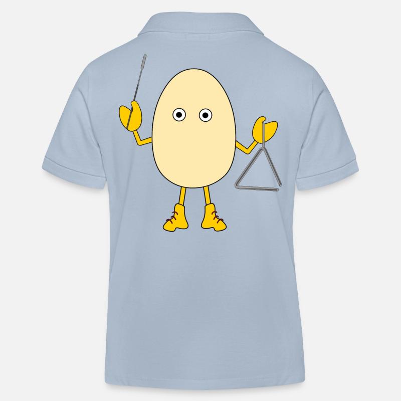 Triangle Egghead - Polo enfant bio Stanley/Stella - bleu ciel