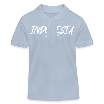 Indonésie 2024 Coeur - Polo enfant bio Stanley/Stella - bleu ciel - Devant