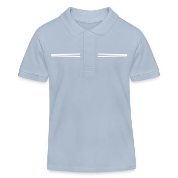 Symbole de la couronne - Polo enfant bio Stanley/Stella - bleu ciel - Devant