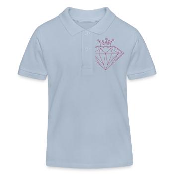 Couronne_Diamant_dc4 - Polo enfant bio Stanley/Stella - bleu ciel - Devant