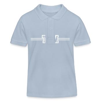 Team Symbol - Kinder Organic Poloshirt Mini Sprinter von Stanley/Stella - sky Blue - Vorne