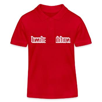 Édition limitée - Polo enfant bio Stanley/Stella - rouge - Devant