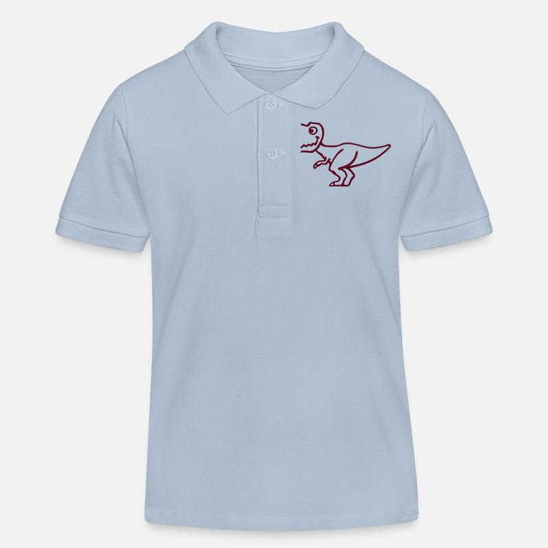 T-Rex - Kinder Organic Poloshirt Mini Sprinter von Stanley/Stella - sky Blue