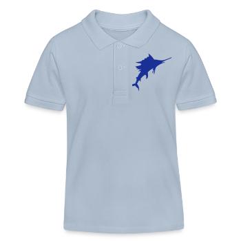 espadon pêche au gros, pêche sportive en haute mer - Polo enfant bio Stanley/Stella - bleu ciel - Devant