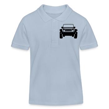 Shilouette JK stock solo - Kinder Organic Poloshirt Mini Sprinter von Stanley/Stella - sky Blue - Vorne