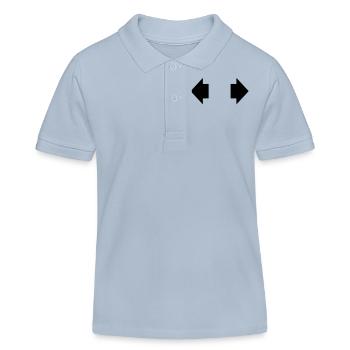 pfeile recht und links pfeil - Kinder Organic Poloshirt Mini Sprinter von Stanley/Stella - sky Blue - Vorne