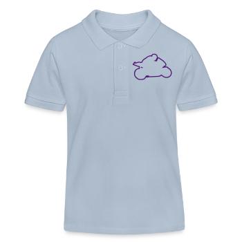 Speed-Motorrad-Rennsport Motorrad race4 - Kinder Organic Poloshirt Mini Sprinter von Stanley/Stella - sky Blue - Vorne