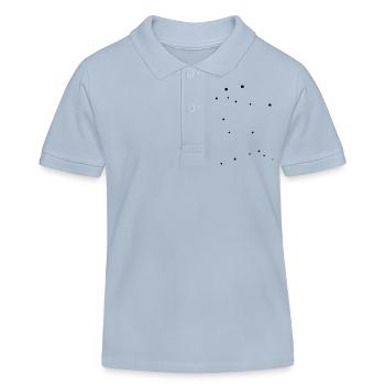 Gémeaux - Polo enfant bio Stanley/Stella - bleu ciel - Devant