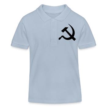 hammer_and_sickle - Polo enfant bio Stanley/Stella - bleu ciel - Devant