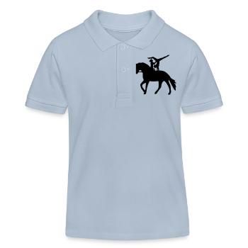 Doppelvoltigieren Handstand - Kinder Organic Poloshirt Mini Sprinter von Stanley/Stella - sky Blue - Vorne