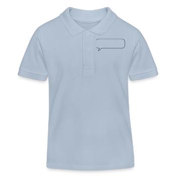 sprechblase design - Kinder Organic Poloshirt Mini Sprinter von Stanley/Stella - sky Blue - Vorne