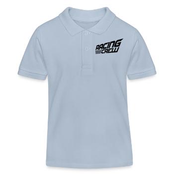 Racing Crew Cool Team Spruch Liebe Rennauto Fahren - Kinder Organic Poloshirt Mini Sprinter von Stanley/Stella - sky Blue - Vorne