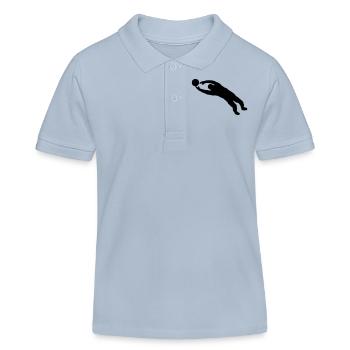 garde-but - Polo enfant bio Stanley/Stella - bleu ciel - Devant
