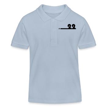 22_Black - Kinder Organic Poloshirt Mini Sprinter von Stanley/Stella - sky Blue - Vorne