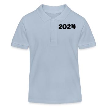 2024 - Polo enfant bio Stanley/Stella - bleu ciel - Devant