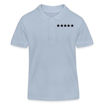 étoile - Polo enfant bio Stanley/Stella - bleu ciel - Devant