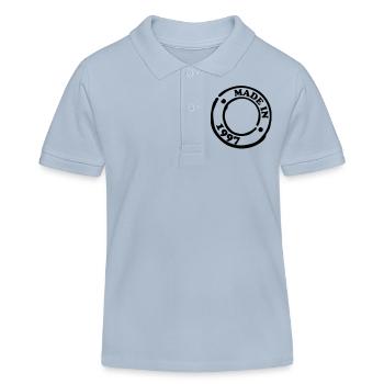 made_in_1997__f1 - Kinder Organic Poloshirt Mini Sprinter von Stanley/Stella - sky Blue - Vorne