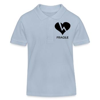 Heartbreaker - Polo enfant bio Stanley/Stella - bleu ciel - Devant