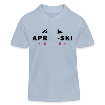 Après-ski Gang - Polo enfant bio Stanley/Stella - bleu ciel - Devant