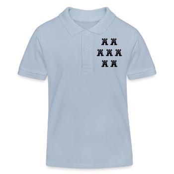 Sieben Burgen Siebenbürgen 232 einfarbig - Kinder Organic Poloshirt Mini Sprinter von Stanley/Stella - sky Blue - Vorne