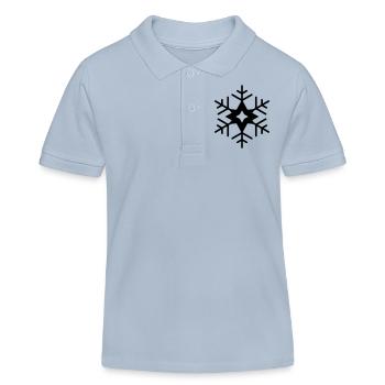 snowflake icon - Kinder Organic Poloshirt Mini Sprinter von Stanley/Stella - sky Blue - Vorne