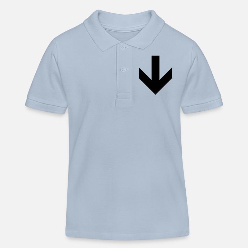 Cette flèche Way Down - Polo enfant bio Stanley/Stella - bleu ciel