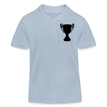 cup - Polo enfant bio Stanley/Stella - bleu ciel - Devant