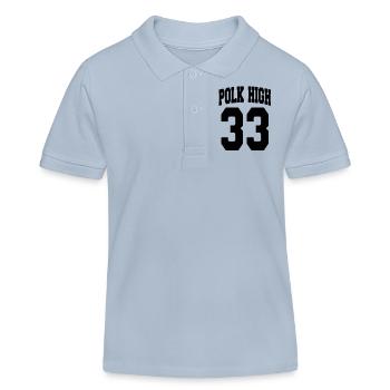 Geek Humor - POLK HIGH (Vector 1c) - Polo enfant bio Stanley/Stella - bleu ciel - Devant