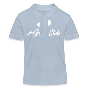 Girls Club Herz - Kinder Organic Poloshirt Mini Sprinter von Stanley/Stella - sky Blue - Vorne