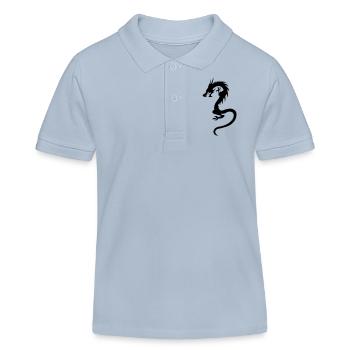 dragon CHINESE - Kids Organic Polo Shirt by Stanley/Stella - sky blue - Front