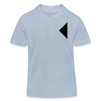 Dreieck - Kinder Organic Poloshirt Mini Sprinter von Stanley/Stella - sky Blue - Vorne