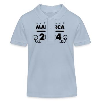 mallorca 2024 - Kinder Organic Poloshirt Mini Sprinter von Stanley/Stella - sky Blue - Vorne
