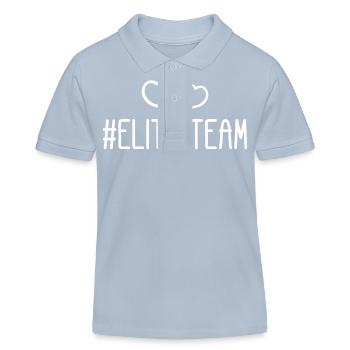 Amour du cœur de l’équipe d’élite - Polo enfant bio Stanley/Stella - bleu ciel - Devant