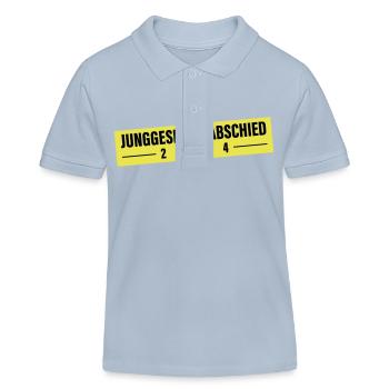 Junggesellen Abschied 2024 - Kinder Organic Poloshirt Mini Sprinter von Stanley/Stella - sky Blue - Vorne