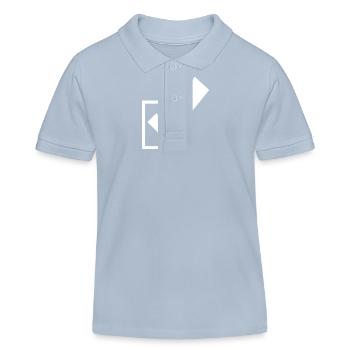Häkchen Wahlen Ankreuzen Symbol - Kinder Organic Poloshirt Mini Sprinter von Stanley/Stella - sky Blue - Vorne