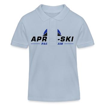 L’équipe de l’après-ski - Polo enfant bio Stanley/Stella - bleu ciel - Devant