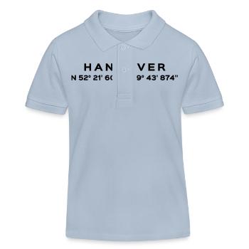 Hanovre - Polo enfant bio Stanley/Stella - bleu ciel - Devant