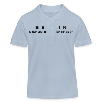 Berlin - Kinder Organic Poloshirt Mini Sprinter von Stanley/Stella - sky Blue - Vorne