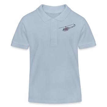 Bell UH1D - SAR / Notarzt - Kinder Organic Poloshirt Mini Sprinter von Stanley/Stella - sky Blue - Vorne