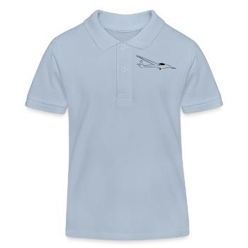 libelle - Kinder Organic Poloshirt Mini Sprinter von Stanley/Stella - sky Blue - Vorne