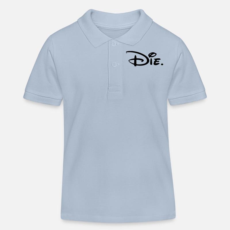 mourir - Polo enfant bio Stanley/Stella - bleu ciel