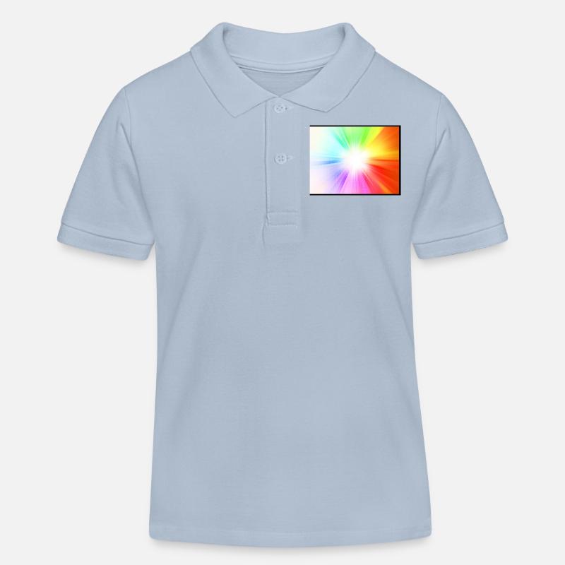 arc-en-points - Polo enfant bio Stanley/Stella - bleu ciel