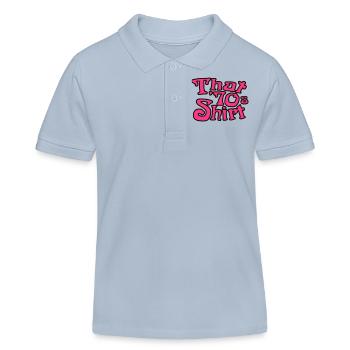 That 70's T-Shirt, The Roaring 70s - Kids Organic Polo Shirt by Stanley/Stella - sky blue - Front