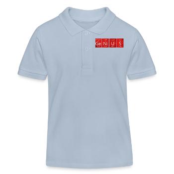 Chimie Ge-Ni-US (génie) - Polo enfant bio Stanley/Stella - bleu ciel - Devant